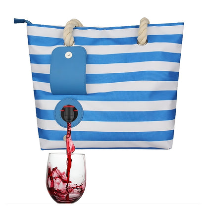 Insulated Tote Bag with Drink Dispenser